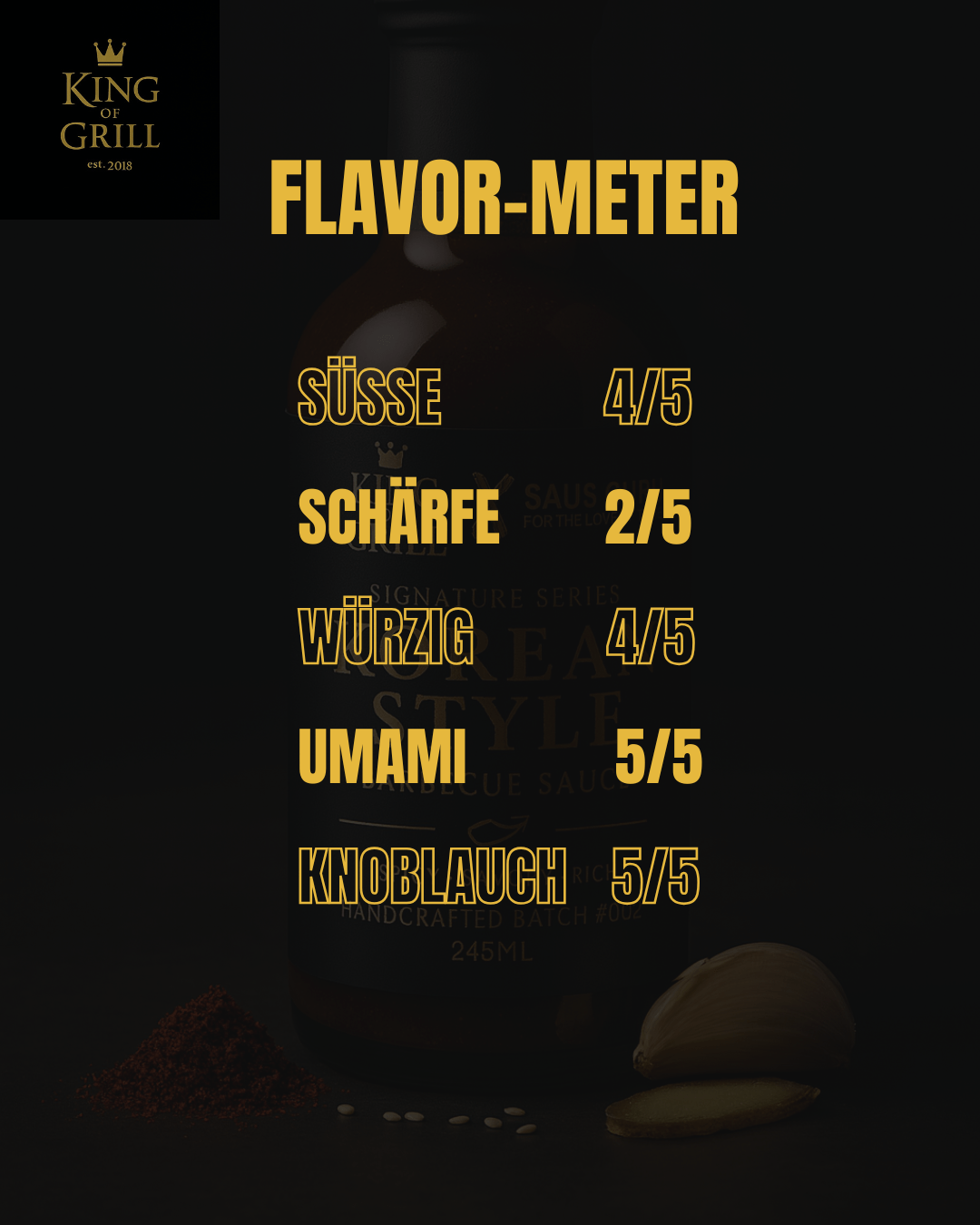 Korean Style Grill Sauce – Savory BBQ Umami Edition 003 | BBQ Saucen & Grillgewürze von Arne Schunck - King of Grill