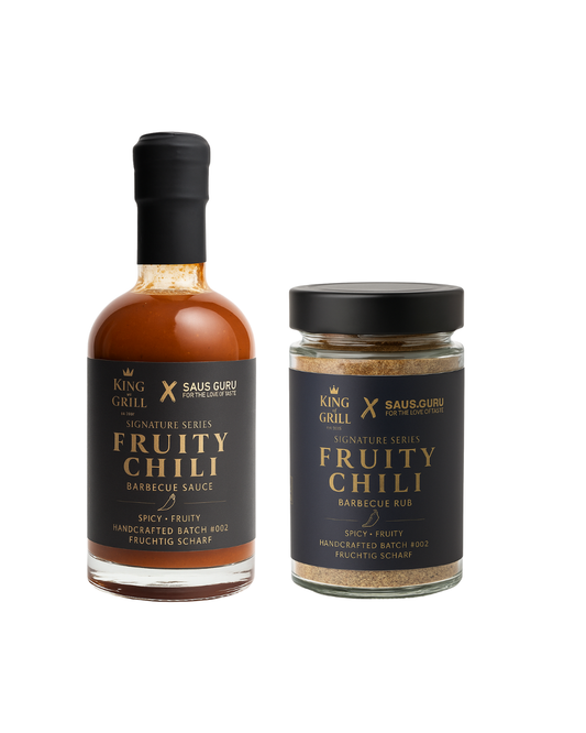 Fruity Chili Bundle – Sauce + Rub im Set (245 ml + 170 g)