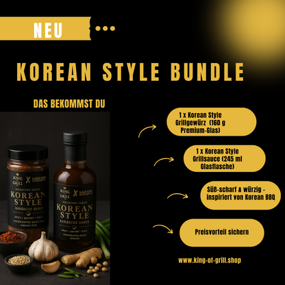 Korean Style Bundle – Sauce + Rub im Set (245 ml + 160 g)