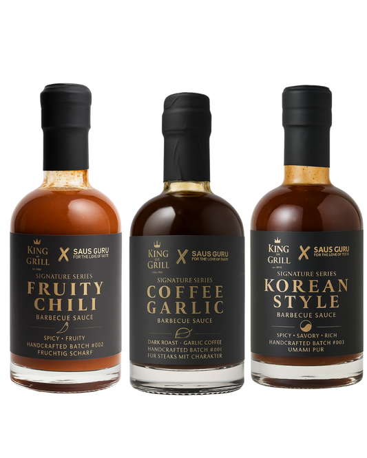 King of Grill Signature Series – 3er Grillsaucen Bundle (Handcrafted Batches #001–003)