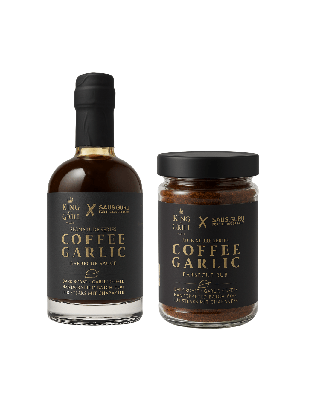 Coffee Garlic BBQ Set – Sauce + Rub im Bundle | King of Grill Premium Edition