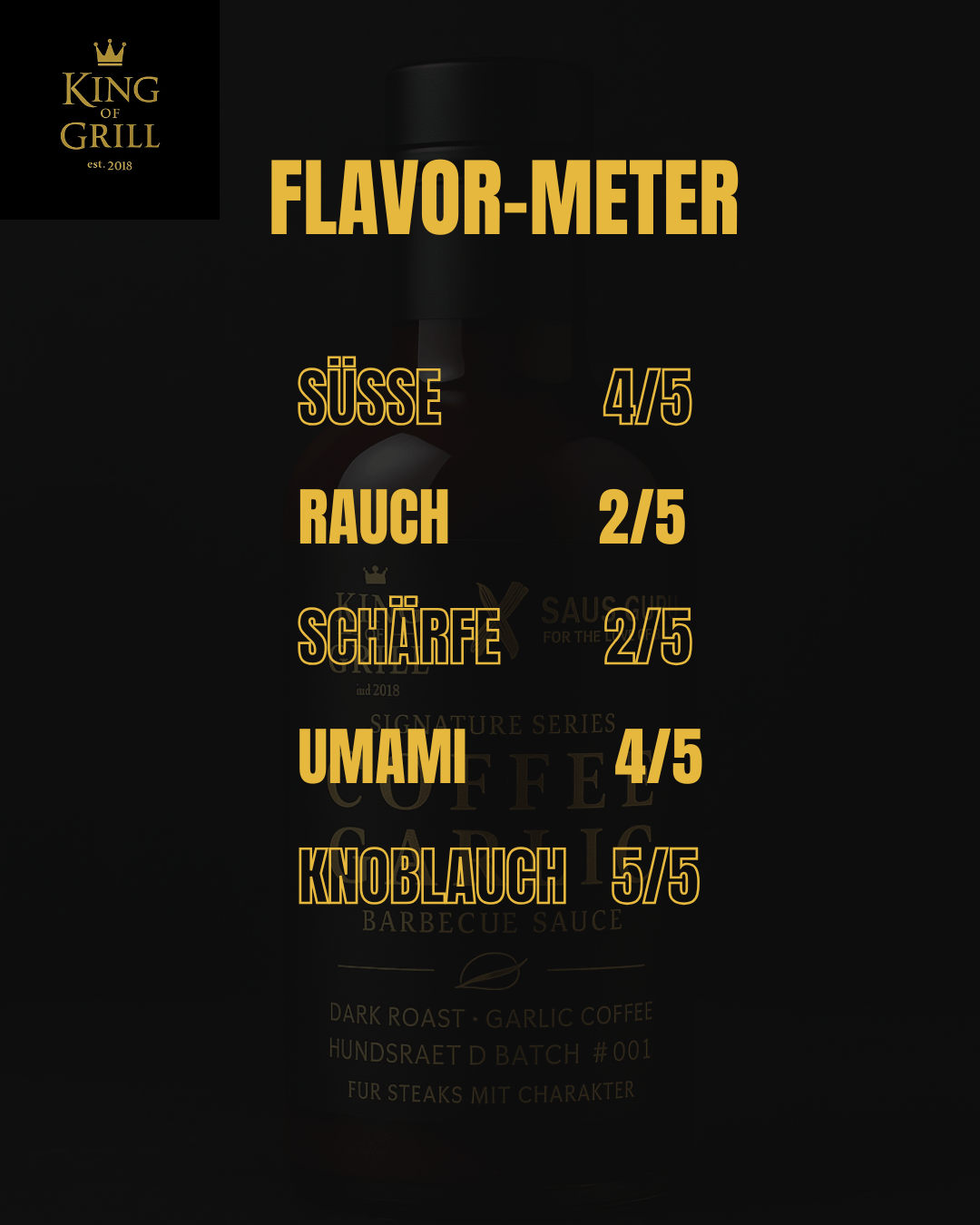 Coffee Garlic BBQ Sauce – Premium BBQ Genuss von Arne Schunck | King of Grill