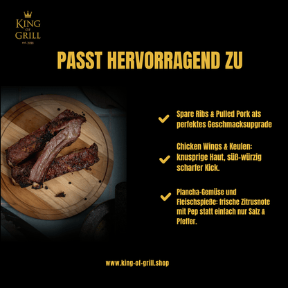 Fruity Chili BBQ Rub– Fruchtig - Scharf perfekt balanciert | BBQ Saucen & Grillgewürze von Arne Schunck - King of Grill