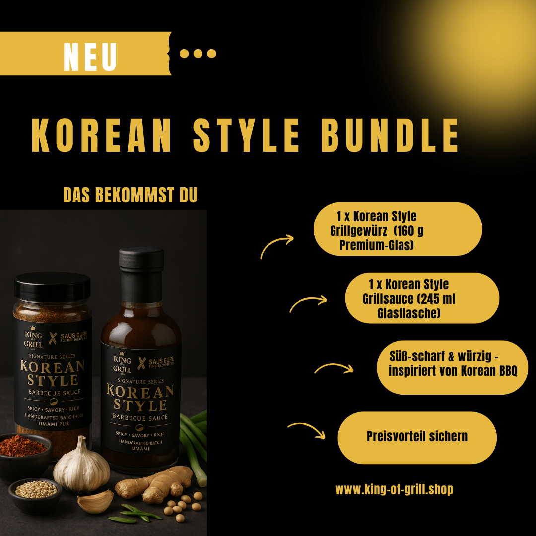 Korean Style BBQ Bundle – Handcrafted Umami Rub & Sauce | Premium Edition