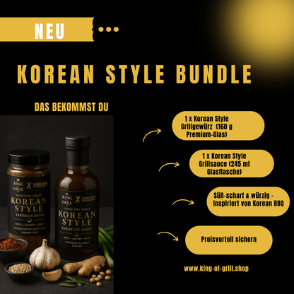 Korean Style BBQ Bundle – Handcrafted Umami Rub & Sauce | Premium Edition